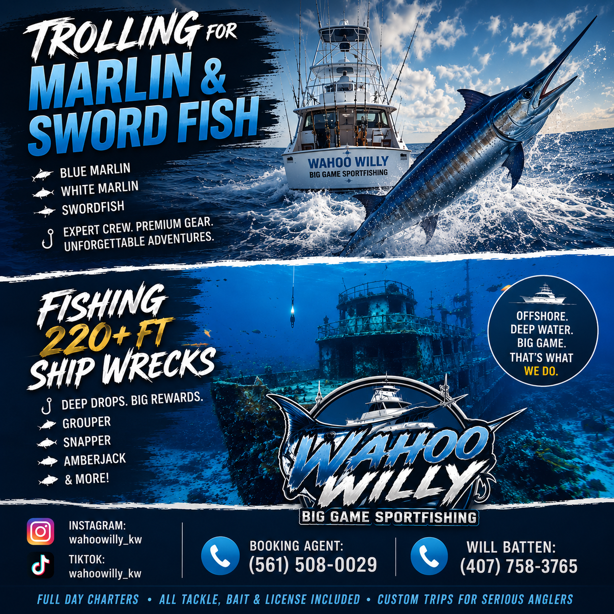 The Wahoo Willy charter boat